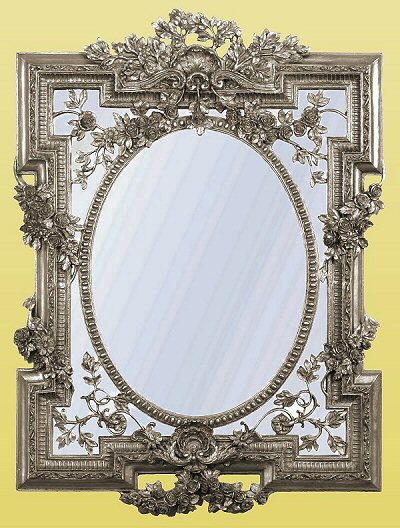 silver mirror canvas